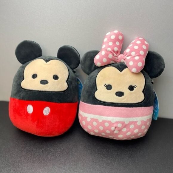 New Disney Squishmallows Mickey Mouse & Minnie Mouse Set 7” - Picture 13 of 13